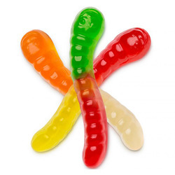 Assorted Mini Wild Fruit Gummi Worms 4/5lb